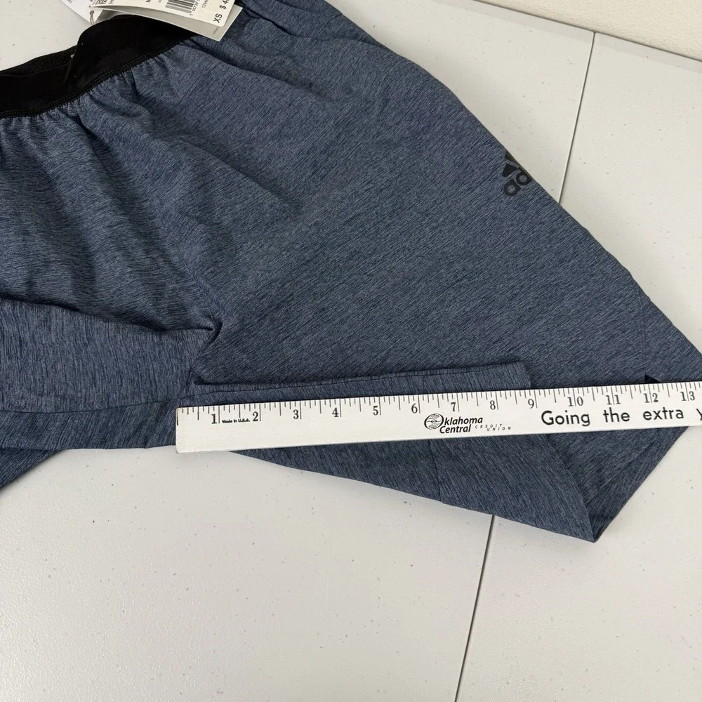 Adidas Mens XS Axis Woven 3.0 Shorts Blue Heathered Training Athletic Gym HG6565